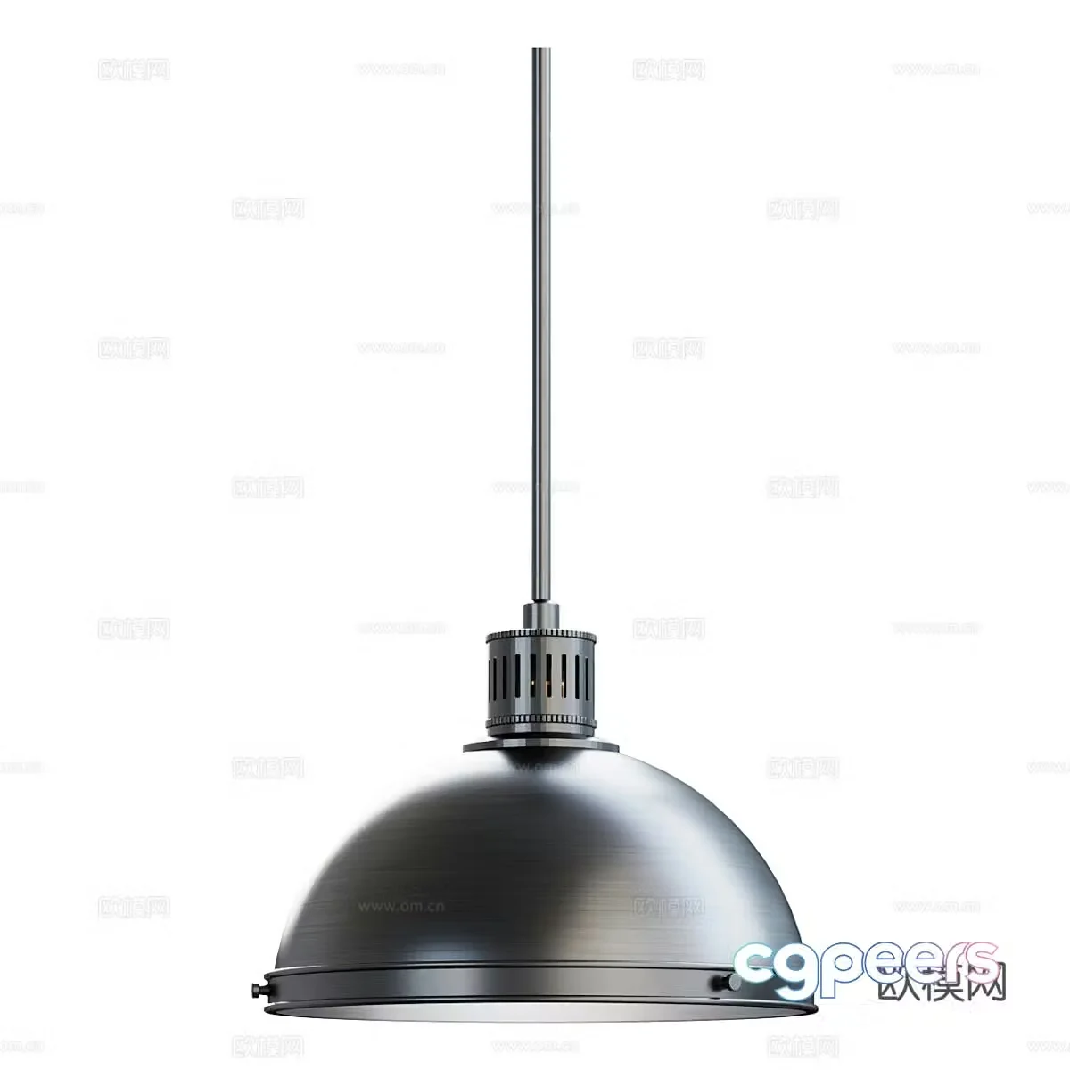 Industrial style chandelier 3D model