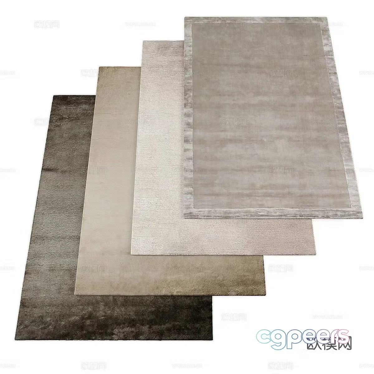 Square carpet 3d model