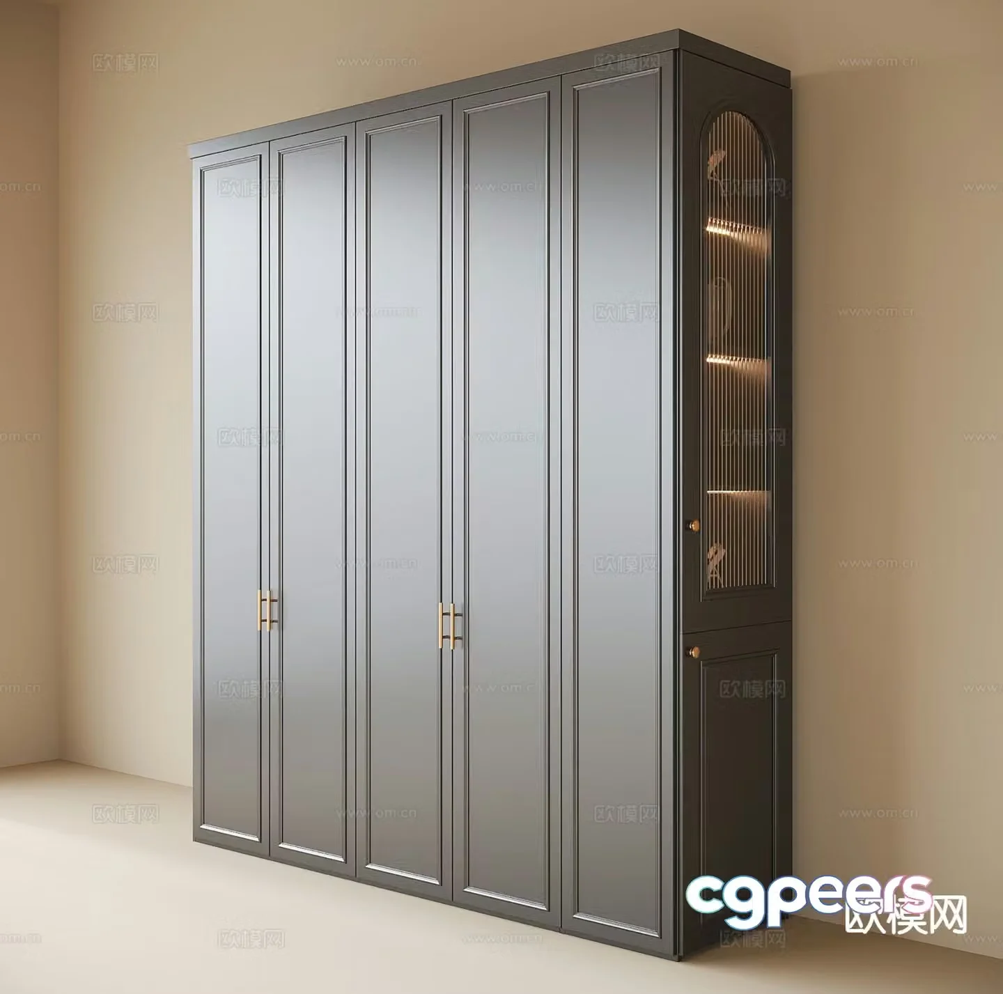 French wardrobe 3d model