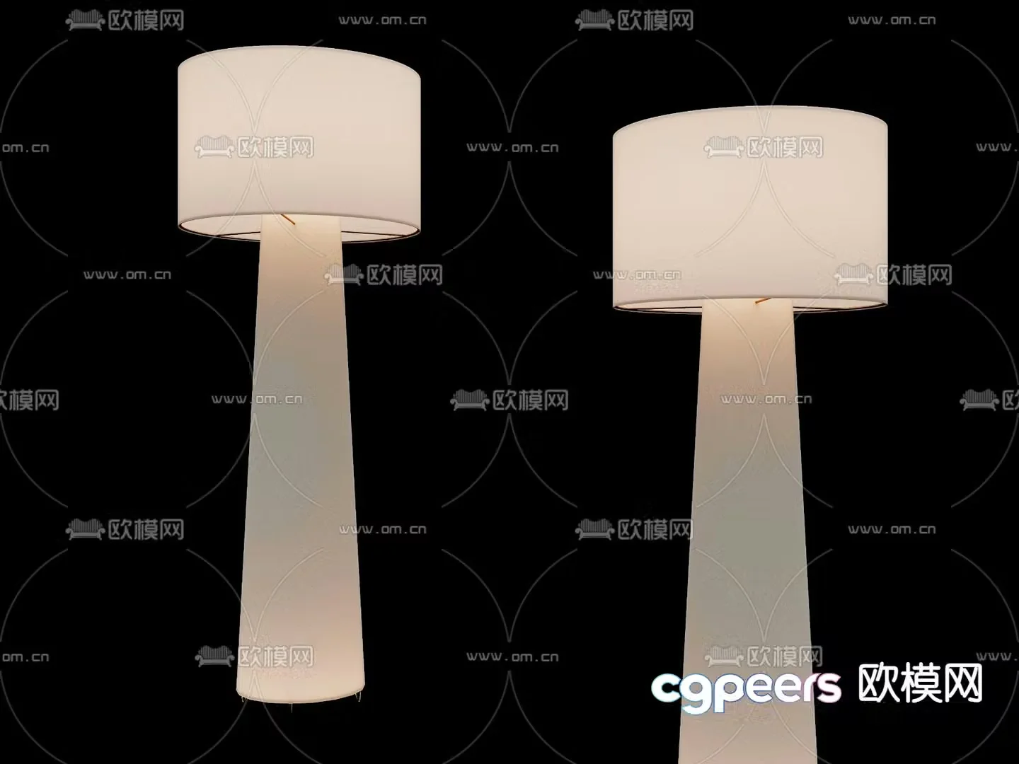 Wabi-sabi floor lamp 3d model