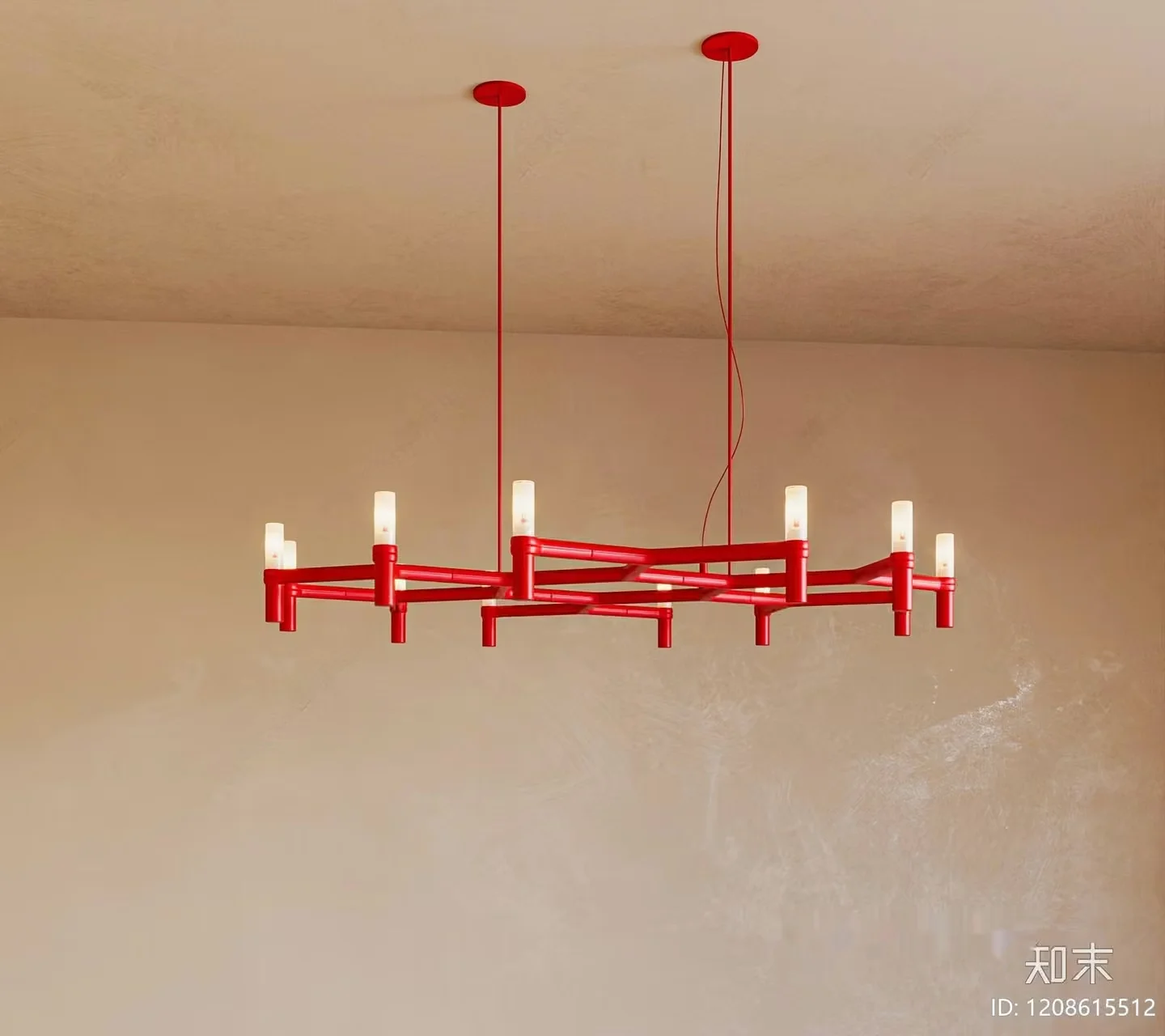 Red Light Fixture 3D Model – 19537 – VRAY Render