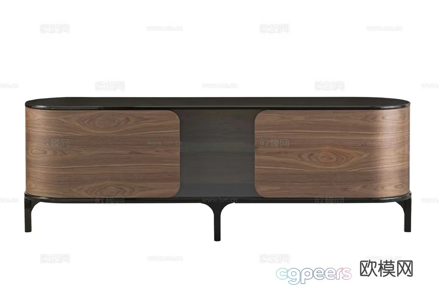 roche bobois floor cabinet side cabinet 3d model