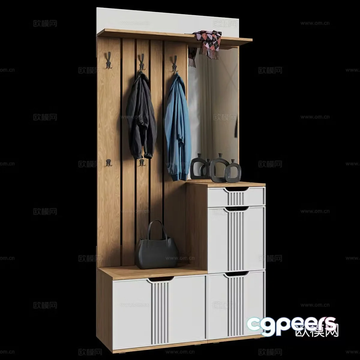 3D model of entrance cabinet