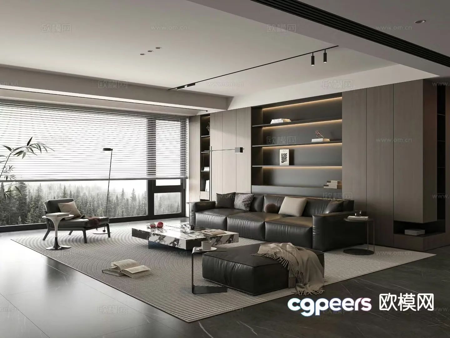 Italian living room 3d model