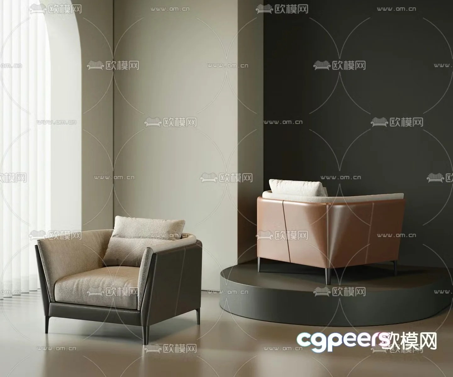 Sofa chair single sofa 3d model