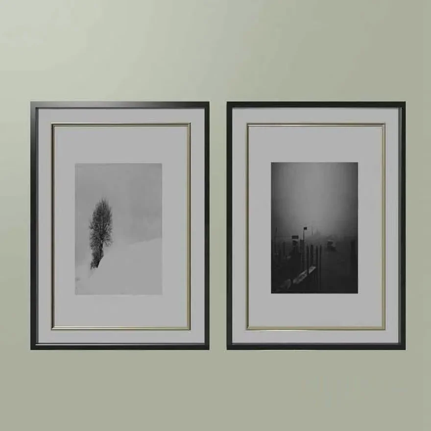 Two Black And White Framed Photographs 3D Model – 14794 – VRAY Render