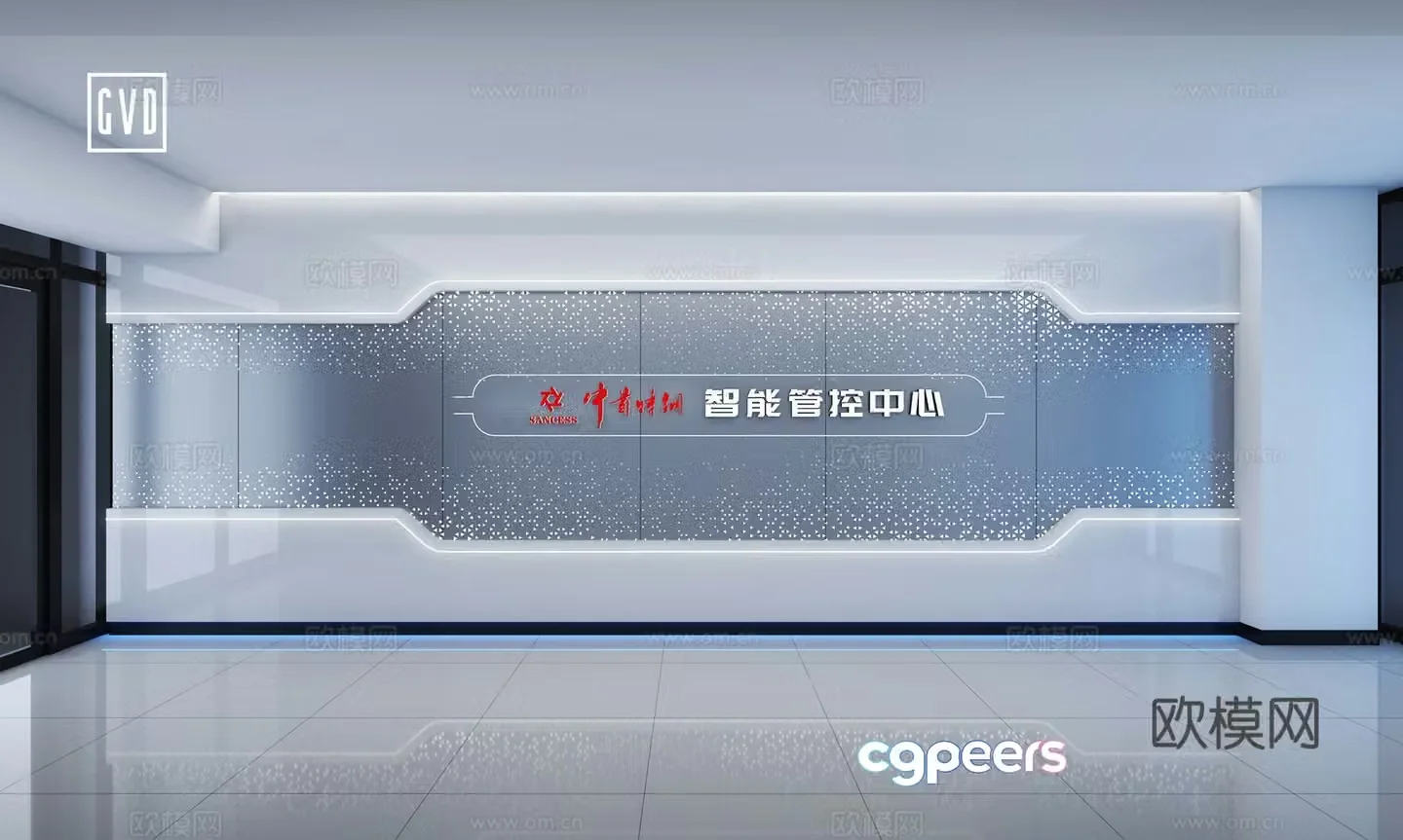 Steel exhibition hall image wall technology image wall modern image wall control center image wall entrance 3D model