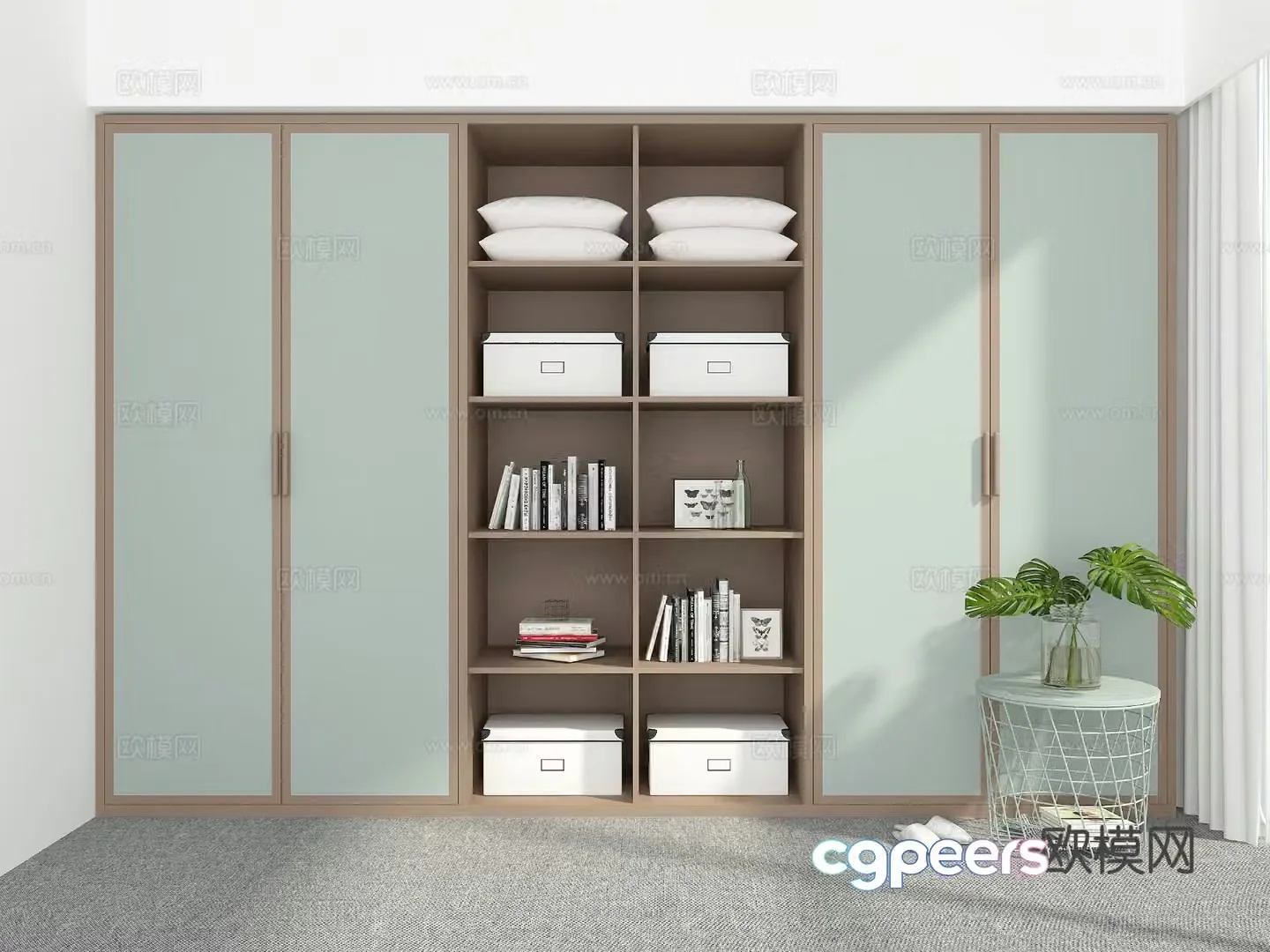 Modern wardrobe 3d model