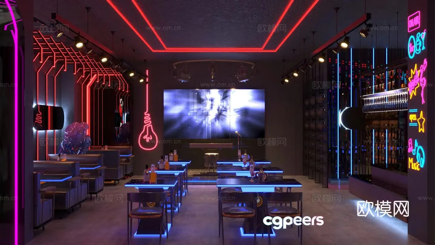 Modern Bar Sea 3D model