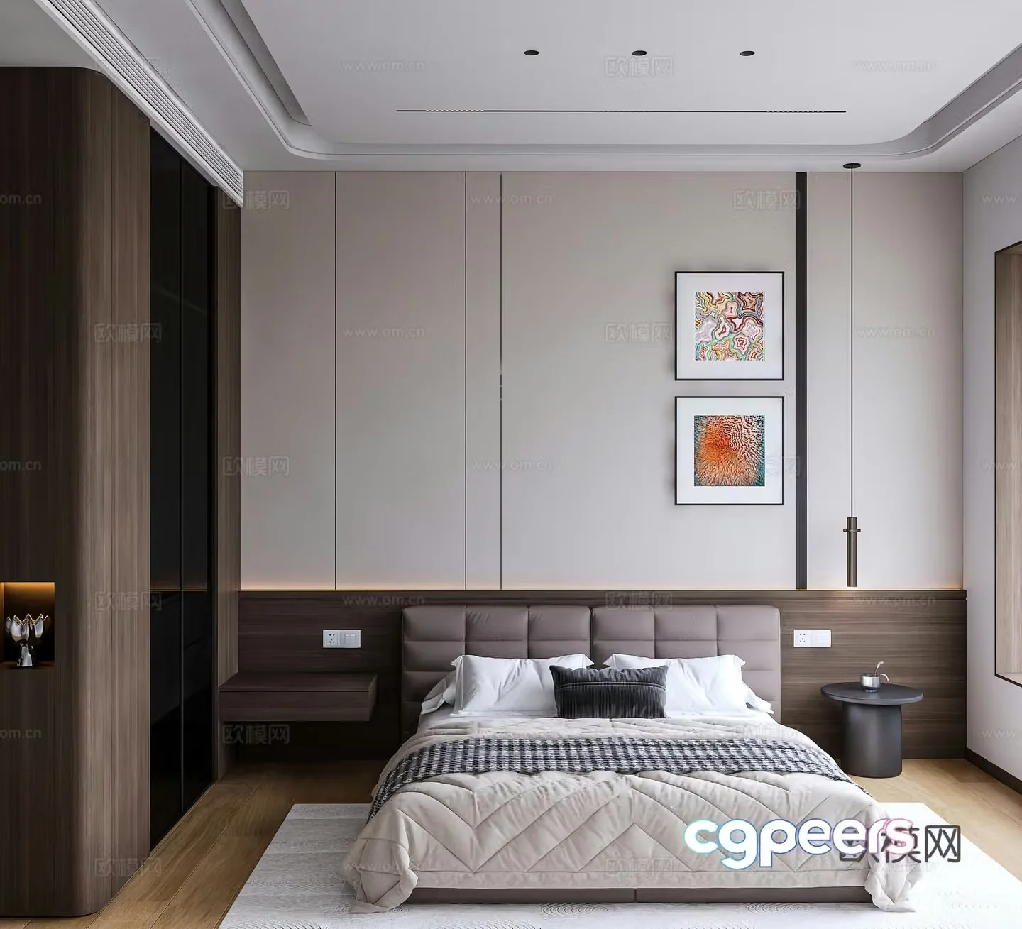 3D model of self-built bedroom house