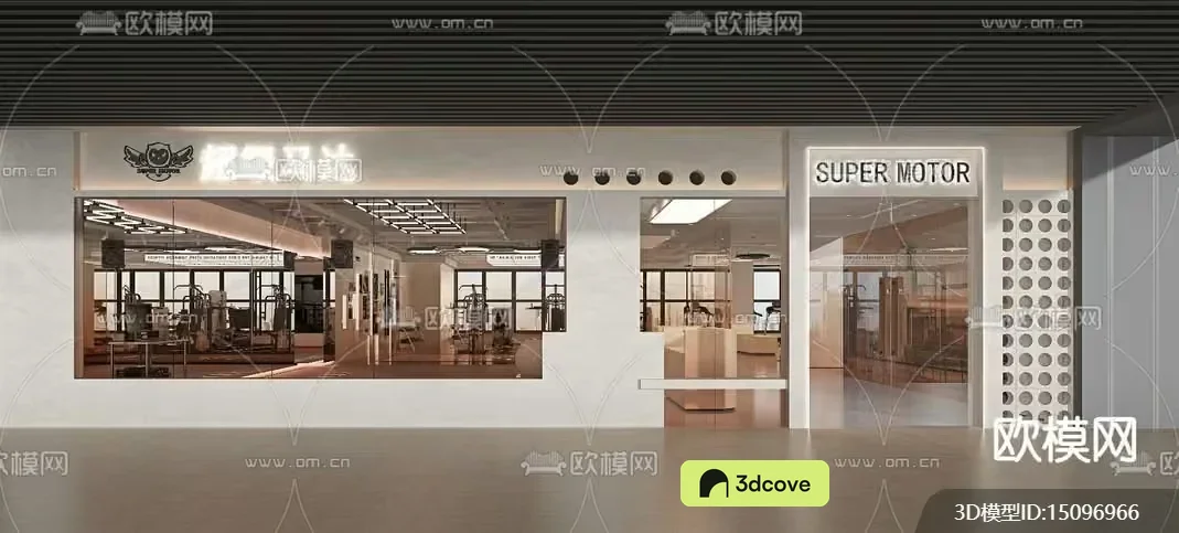 A Store Front With A Sign That Says Super Motor