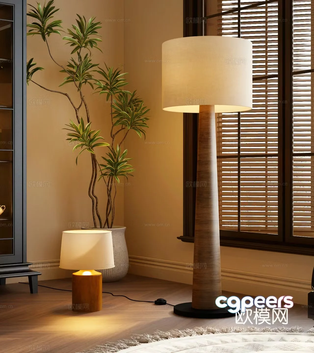 Modern medieval style floor lamp Modern floor lamp Modern table lamp 3D model