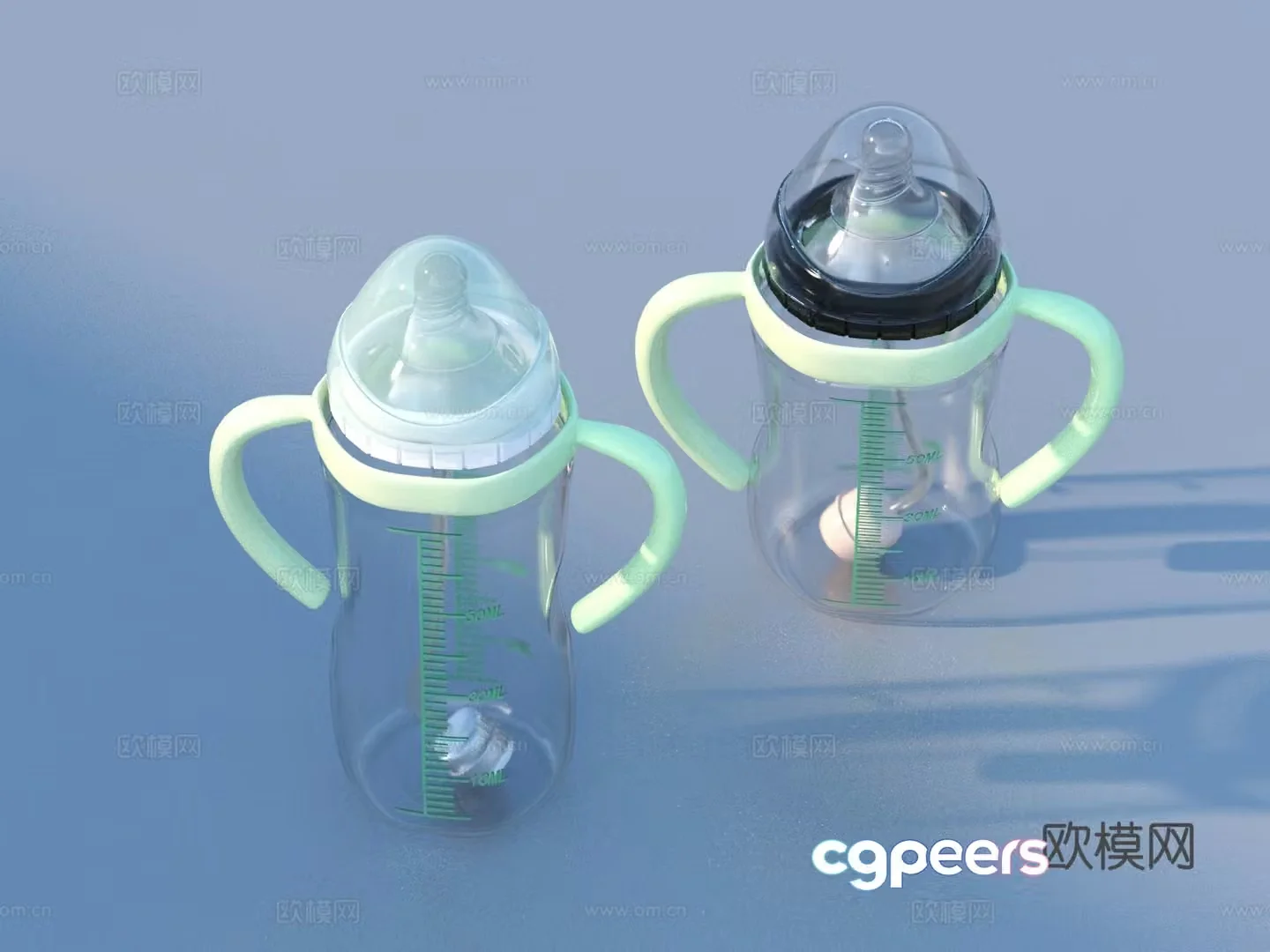 Milk powder bottle baby bottle 3d model