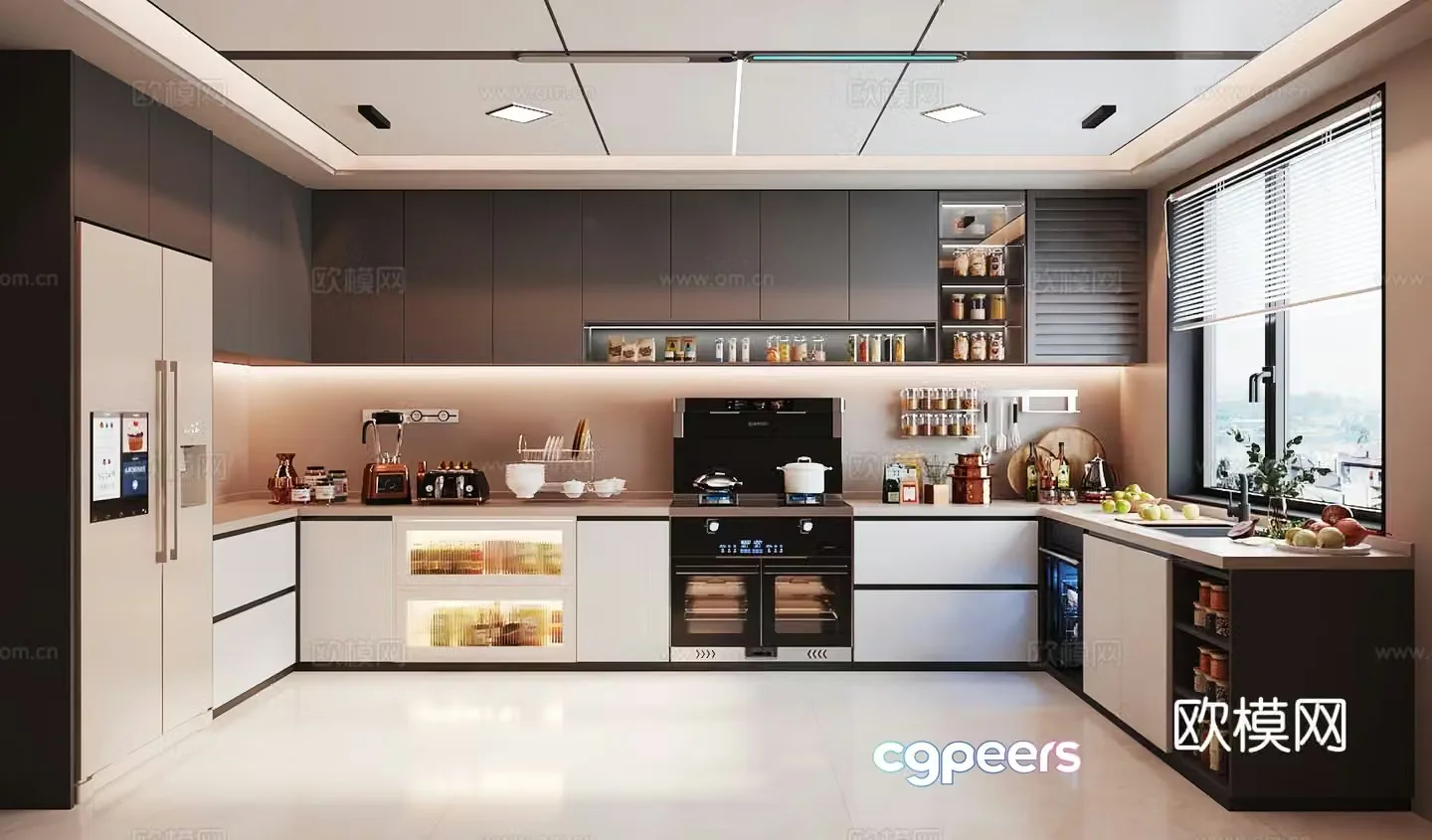 Modern kitchen cabinet kitchen design cabinet design kitchen cabinet 3d model
