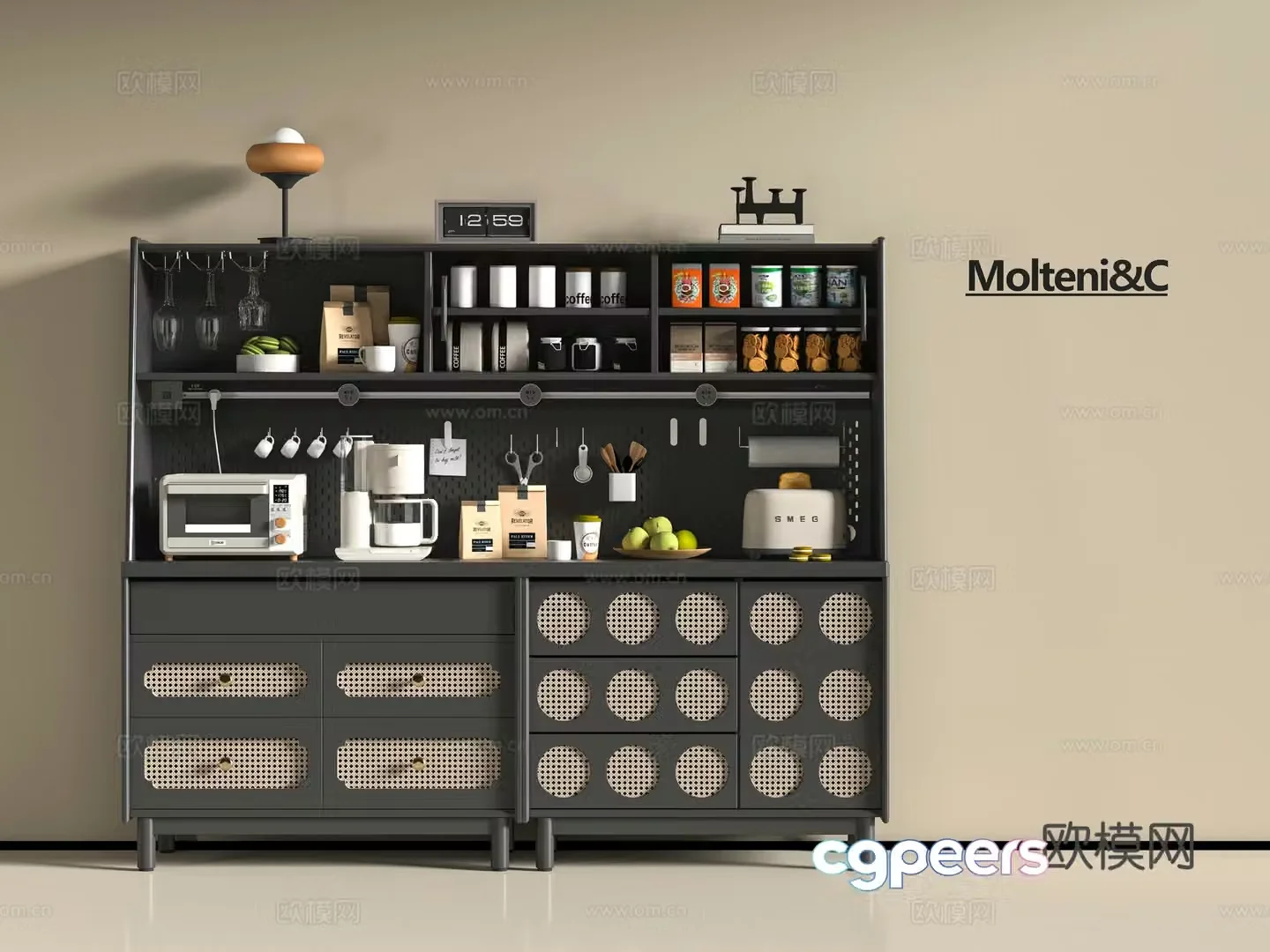 Modern sideboard 3D model