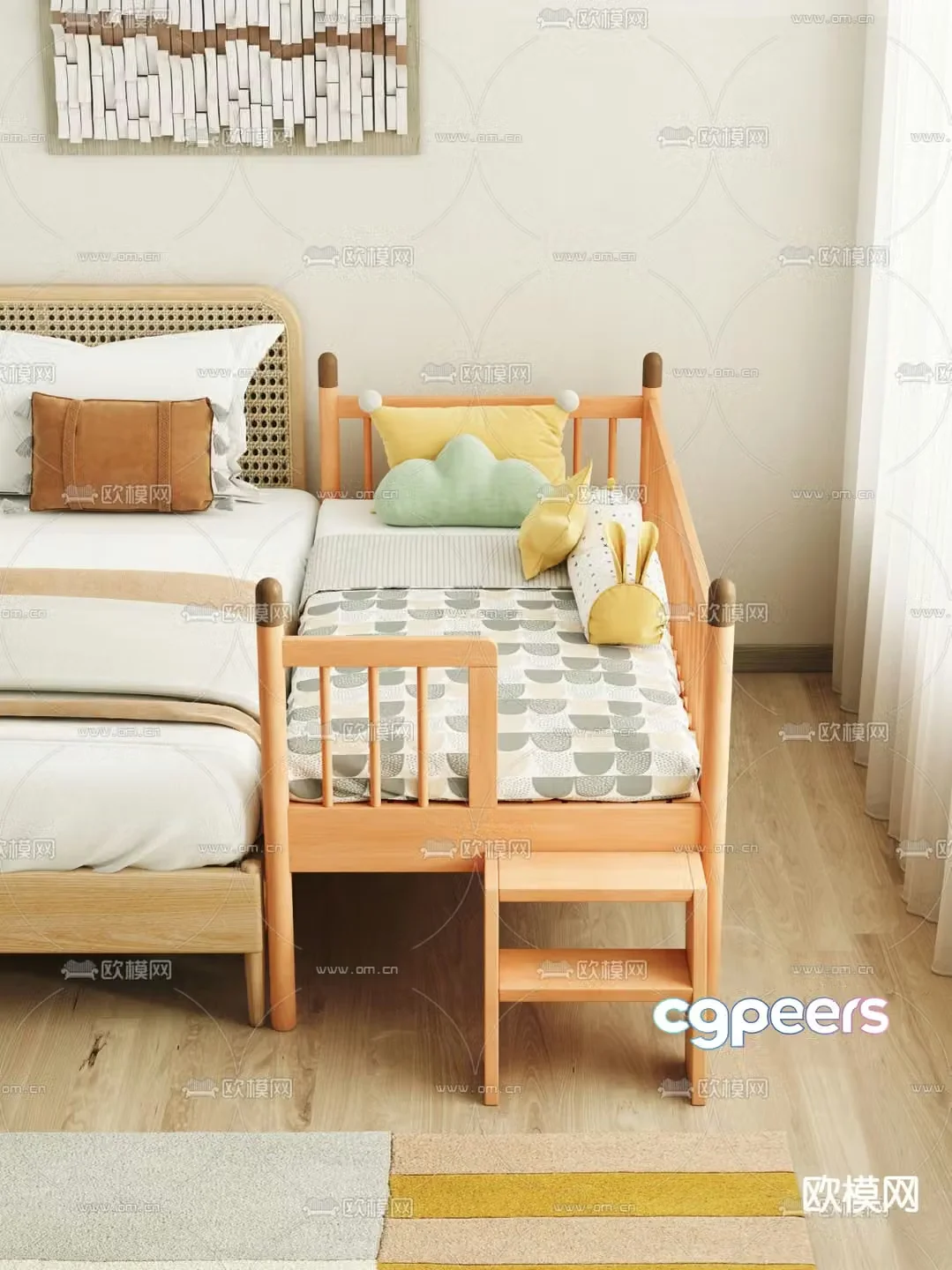 Nordic crib 3d model