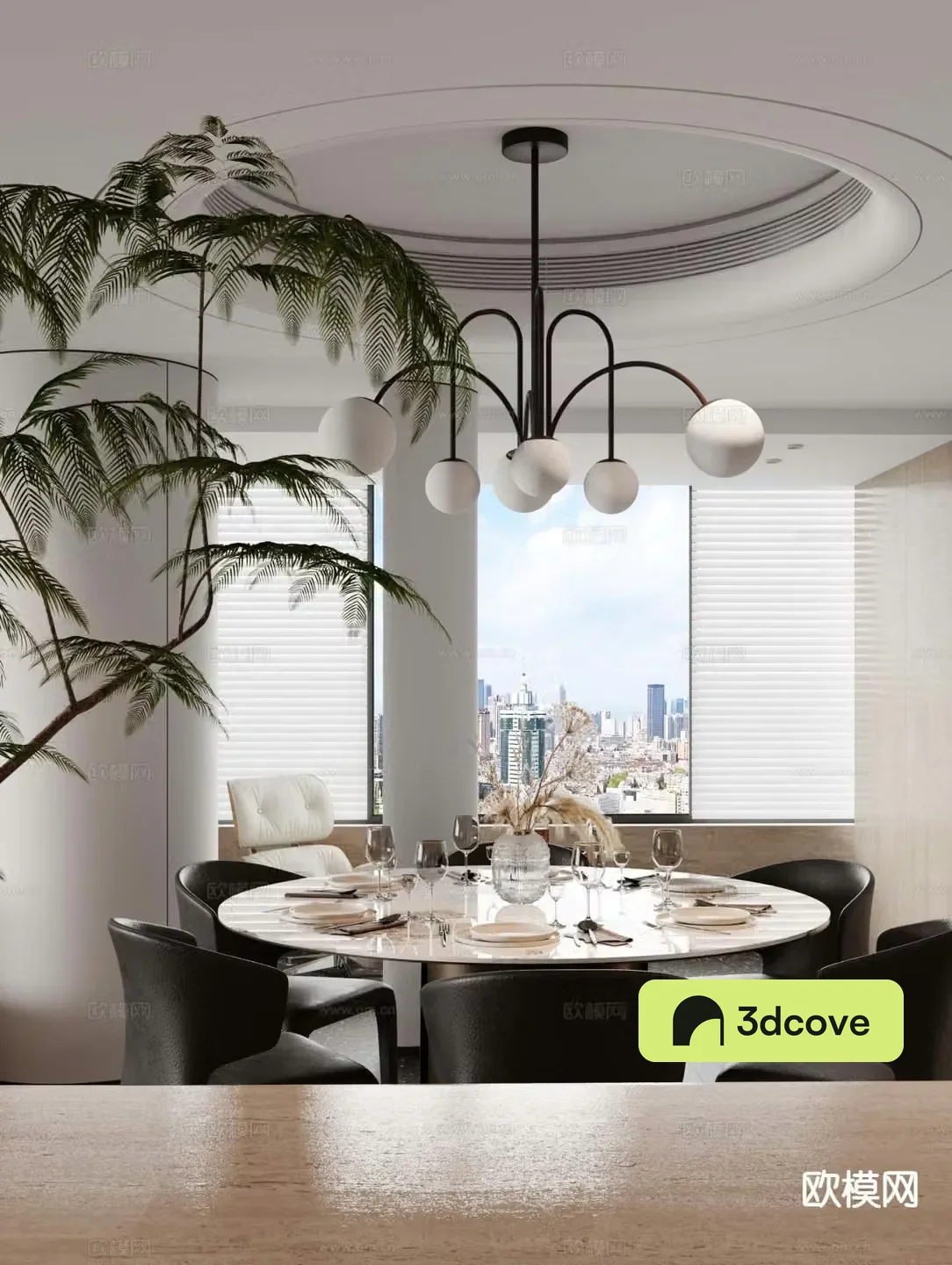 Modern round restaurant