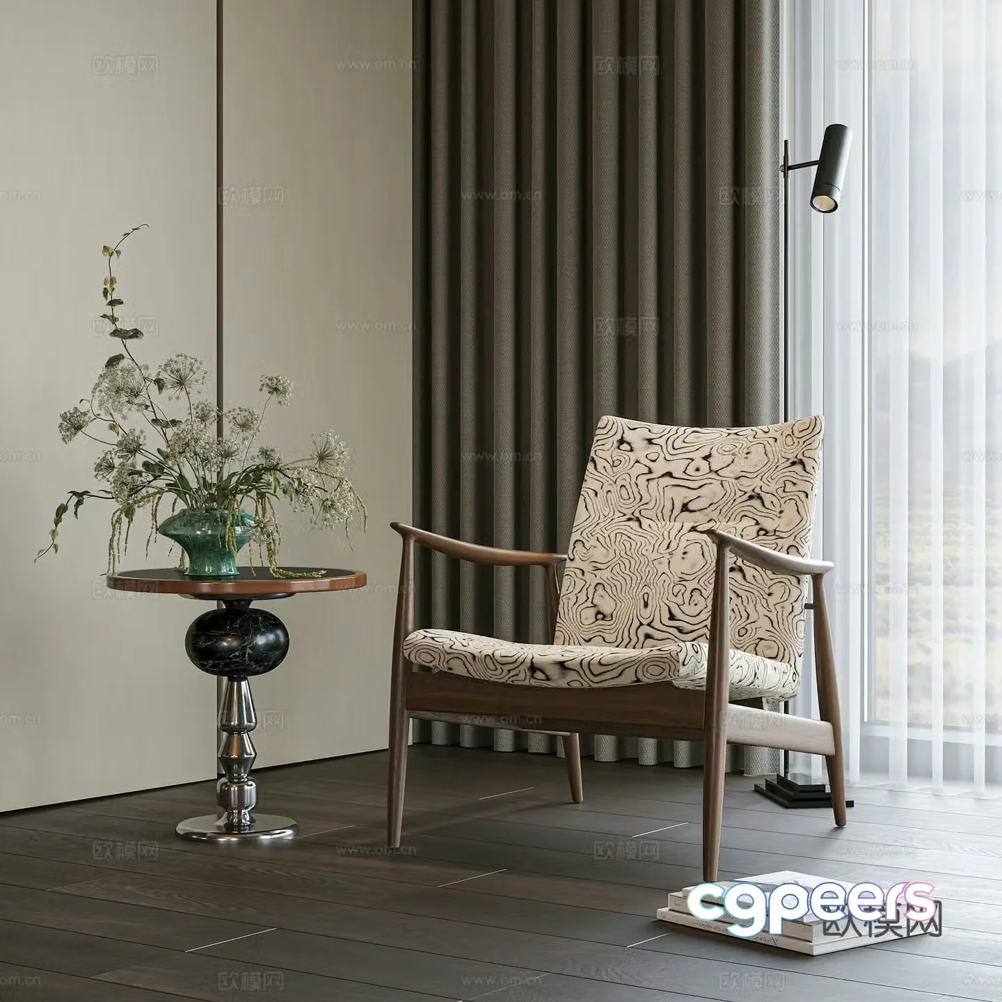 Modern leisure chair 3d model