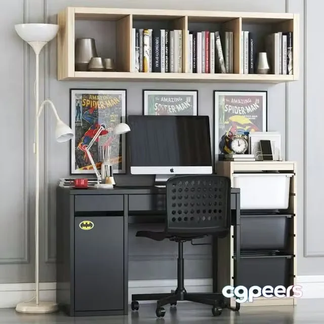 3ds Max Free – IKEA MICKE student workplace set