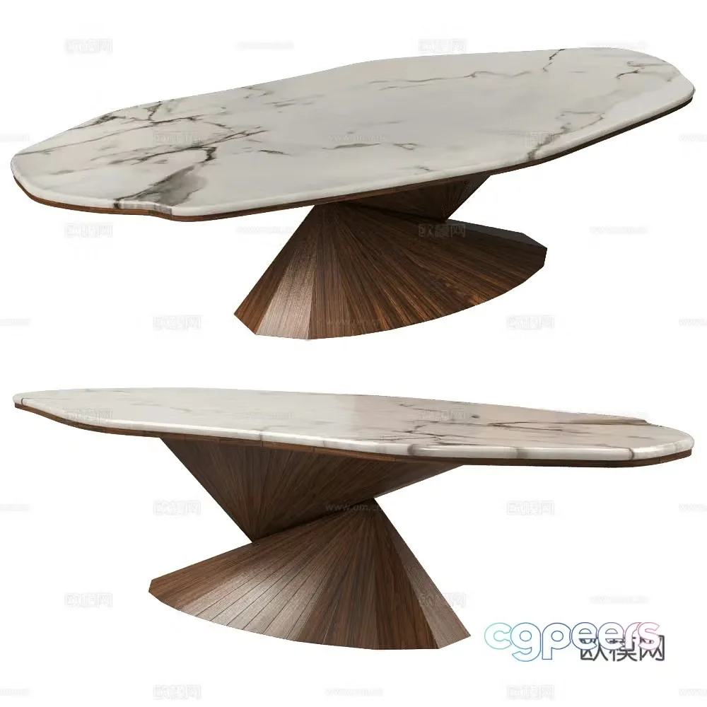 ALMA de LUCE Dining Table 3D Model