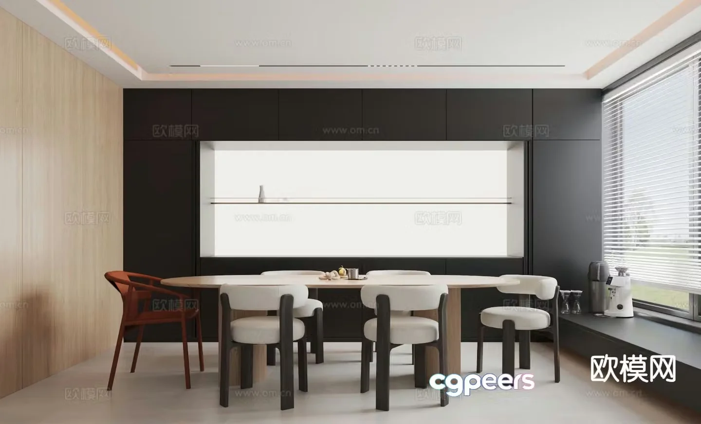 Modern restaurant 3d model