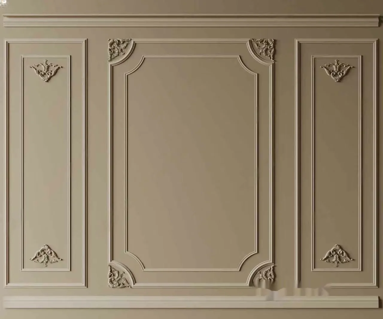 White Wall Molding 3D Model – 22729 – CORONA Render