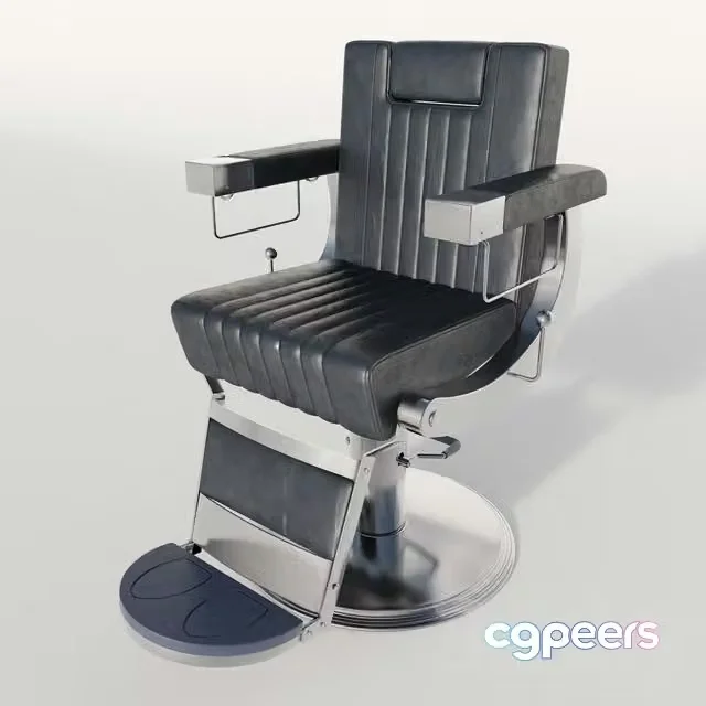 3ds Max Free – Dongpin chair for Barbershop, hairdresser