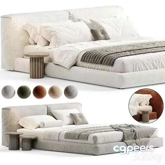 3ds Max Free – BOCA LOMO Bed By boca
