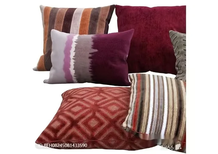 Cozy Throw Pillows 3D Model – 540 – VRAY Render