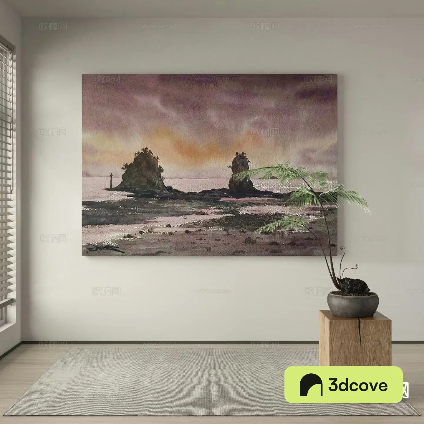 Modern landscape painting decorative painting