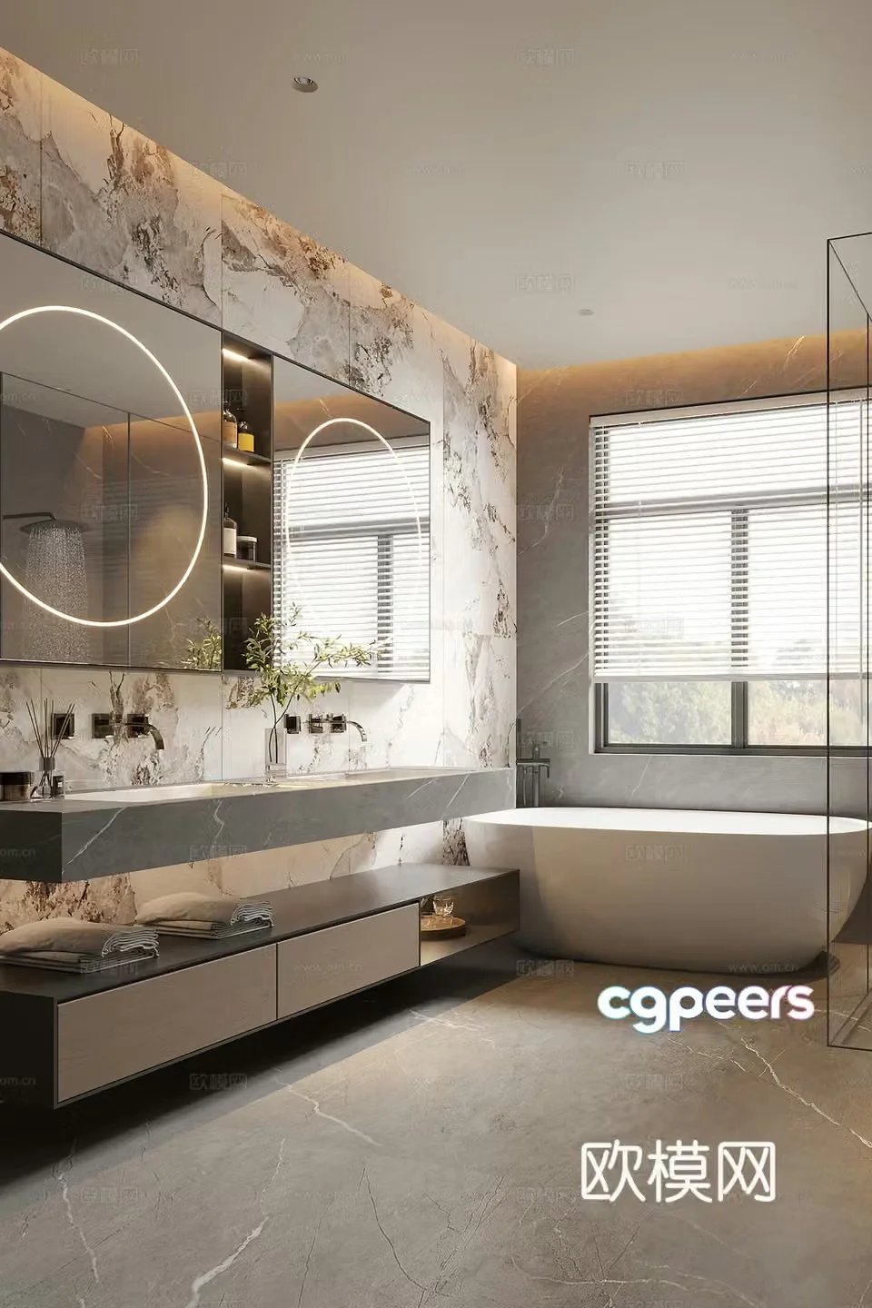 Modern bathroom 3d model