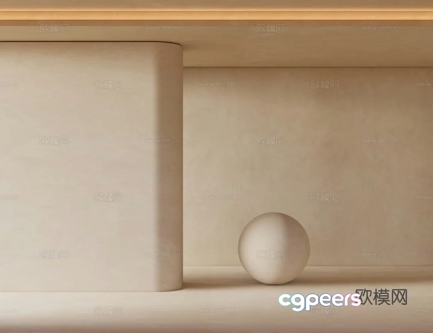 Cream style paint art paint art paint 3d model