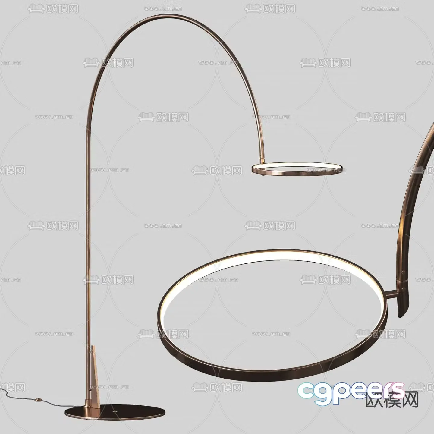 Cattelan Italia modern light luxury floor lamp 3d model
