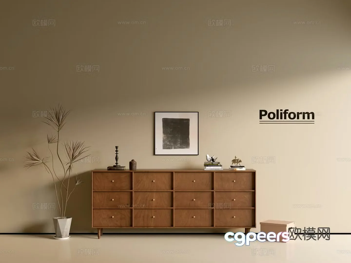 Modern wood grain cabinet ins wind minimalist wind cabinet whole cabinet sideboard balcony cabinet storage 3D model