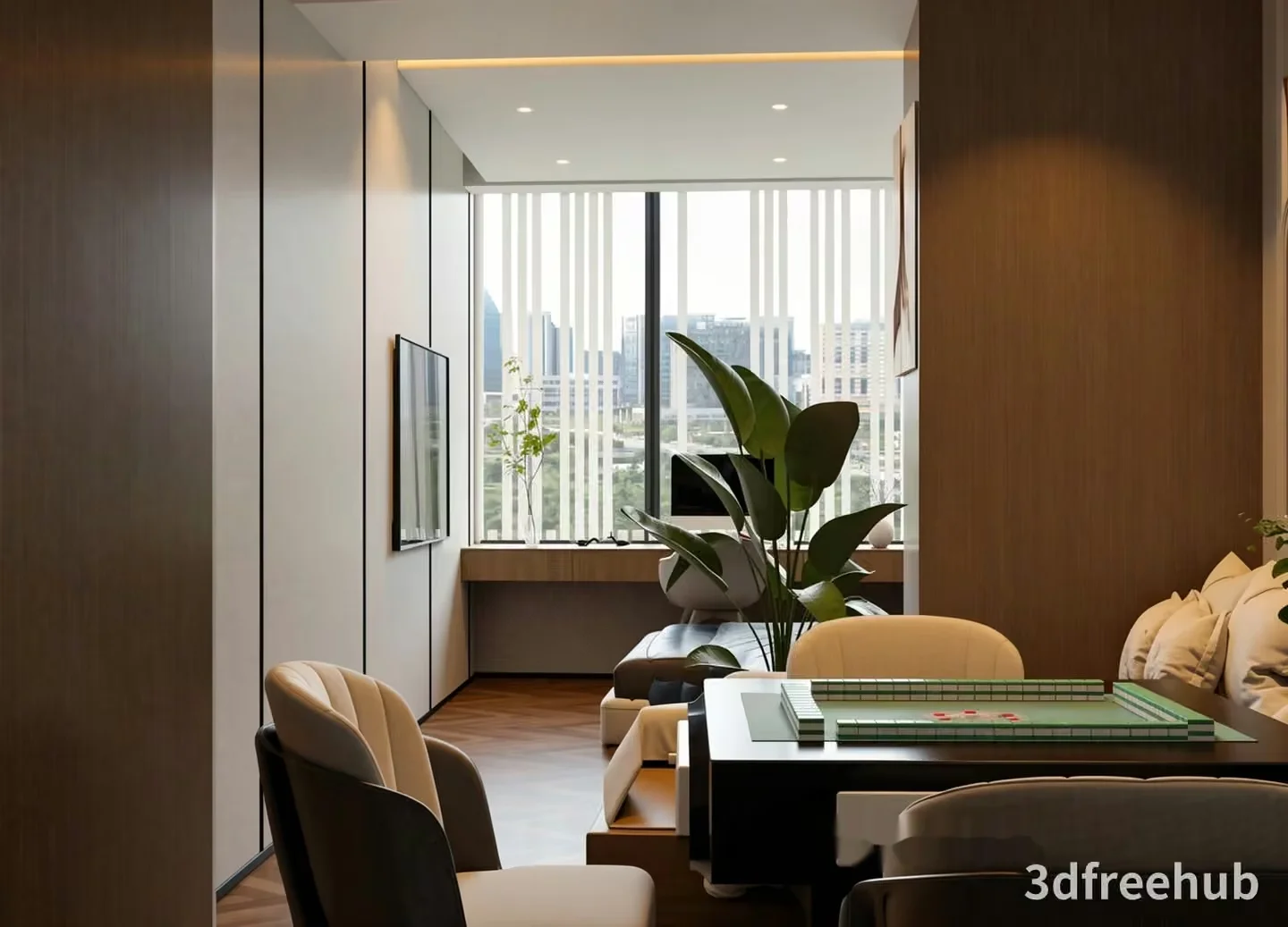 Modern Living Room 3D Model – 23337 – VRAY Render