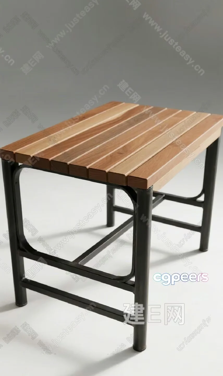 Modern Wooden Table 3D Model – 21429 – VRAY Render