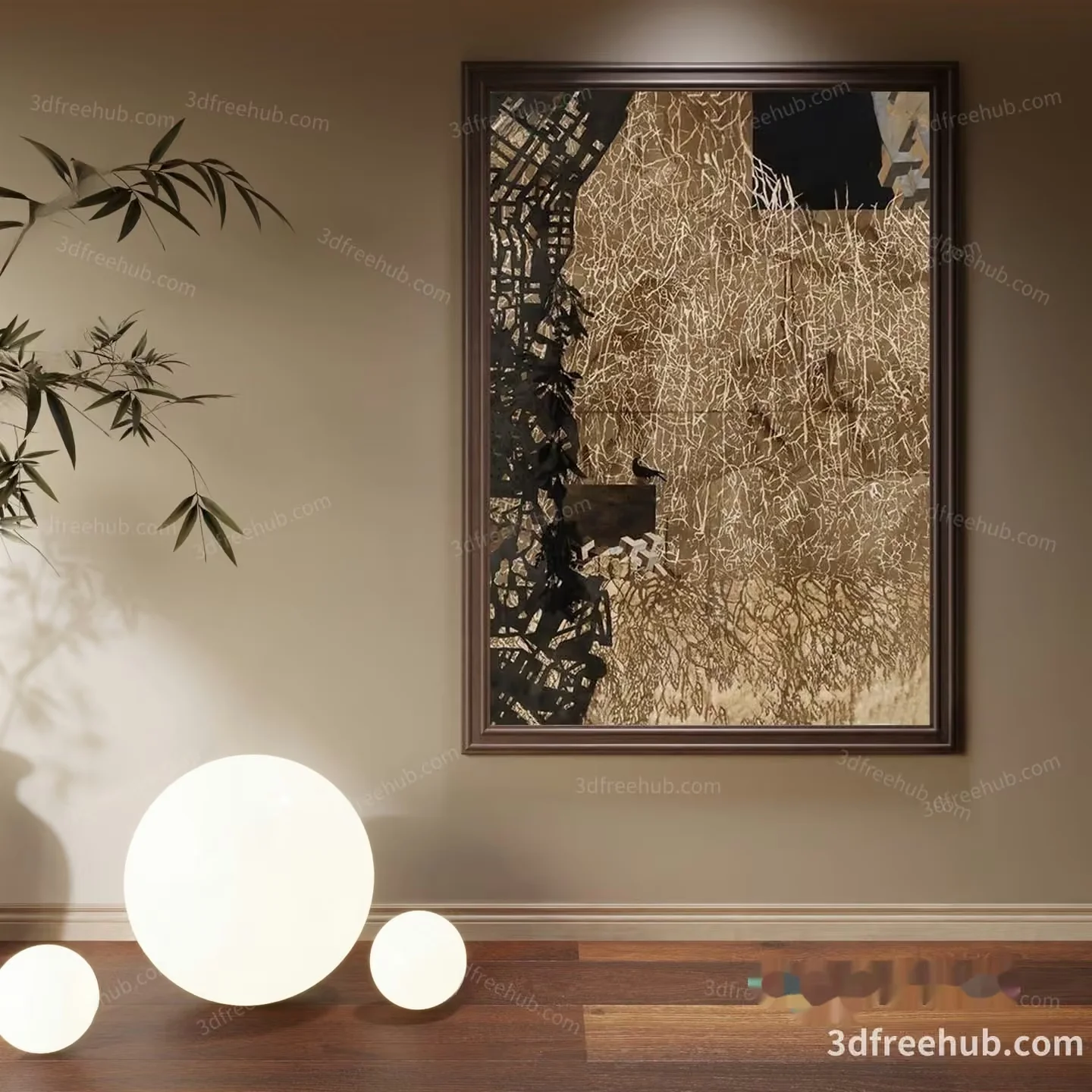 Cozy Living Room 3D Model – 22647 – VRAY Render