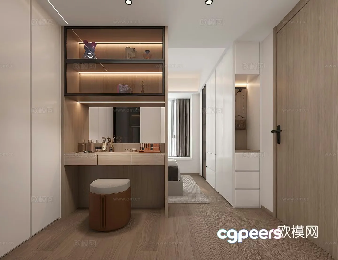 Modern powder room 3d model