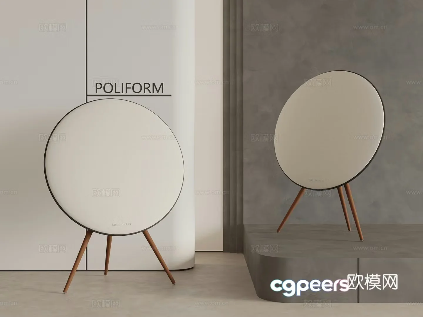 modern audio 3d model