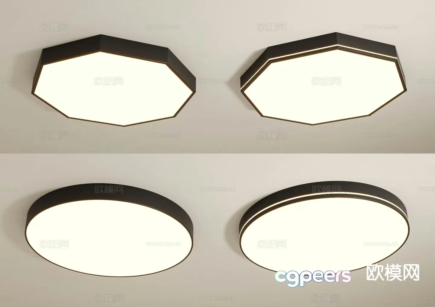 Modern ceiling lamp 3d model