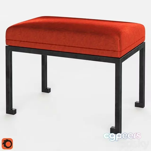 3ds Max Free – Holly Hunt Arno bench