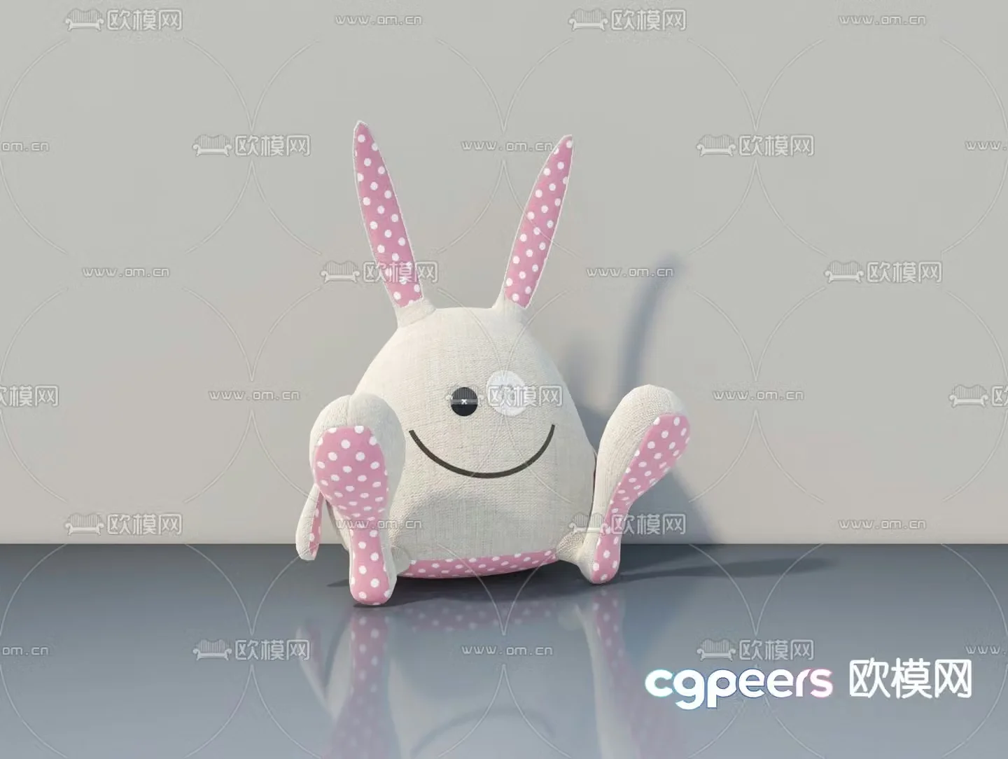 Plush doll doll 3d model