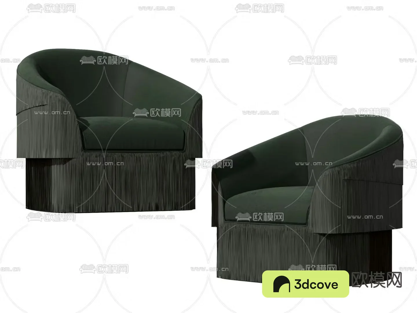 B&B italia modern fabric tassel single sofa