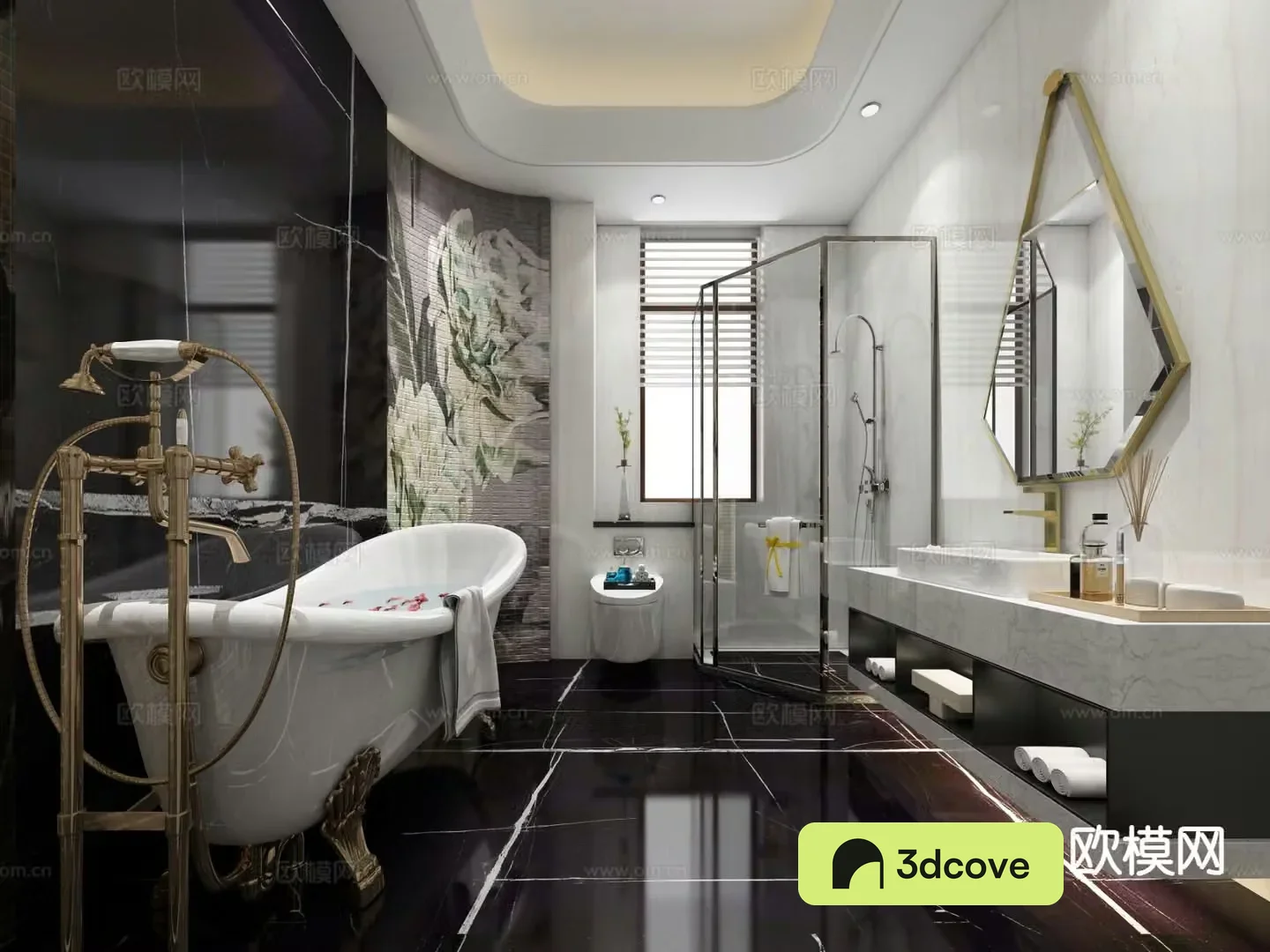 European style bathroom toilet