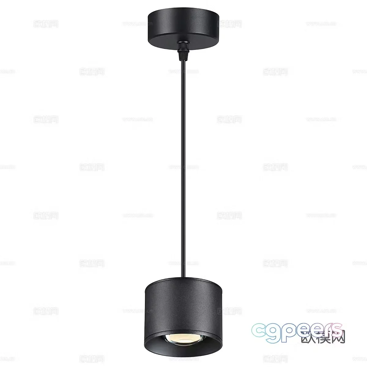 Modern minimalist chandelier restaurant chandelier 3d model