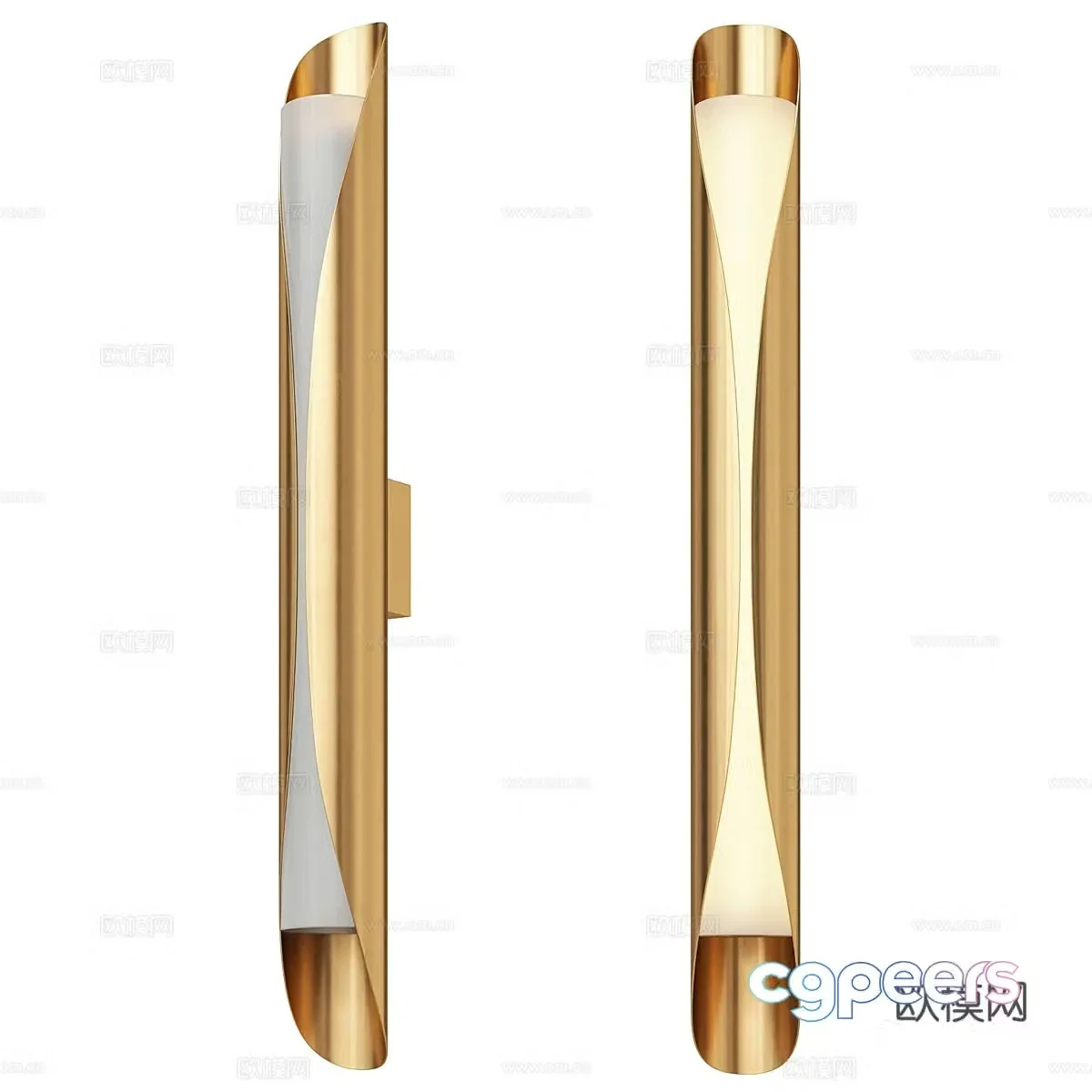 New Chinese metal wall lamp 3D model