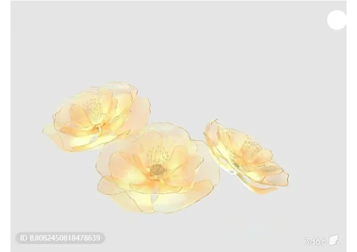 Minimalist Floral Design 3D Model – 6219 – VRAY Render