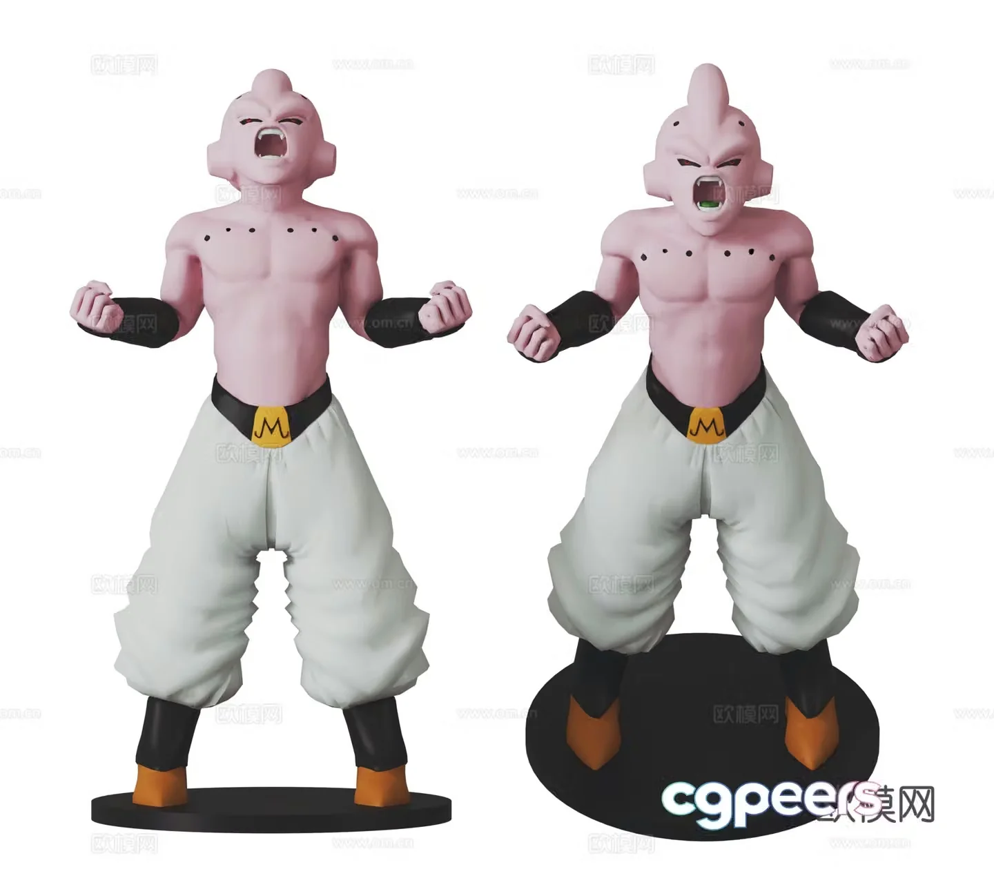 Modern Majin Buu figure toy 3d model