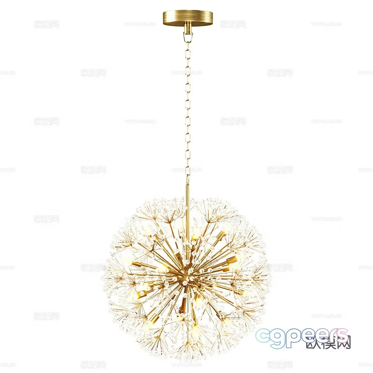 Dandelion Chandelier Spark Chandelier 3d model