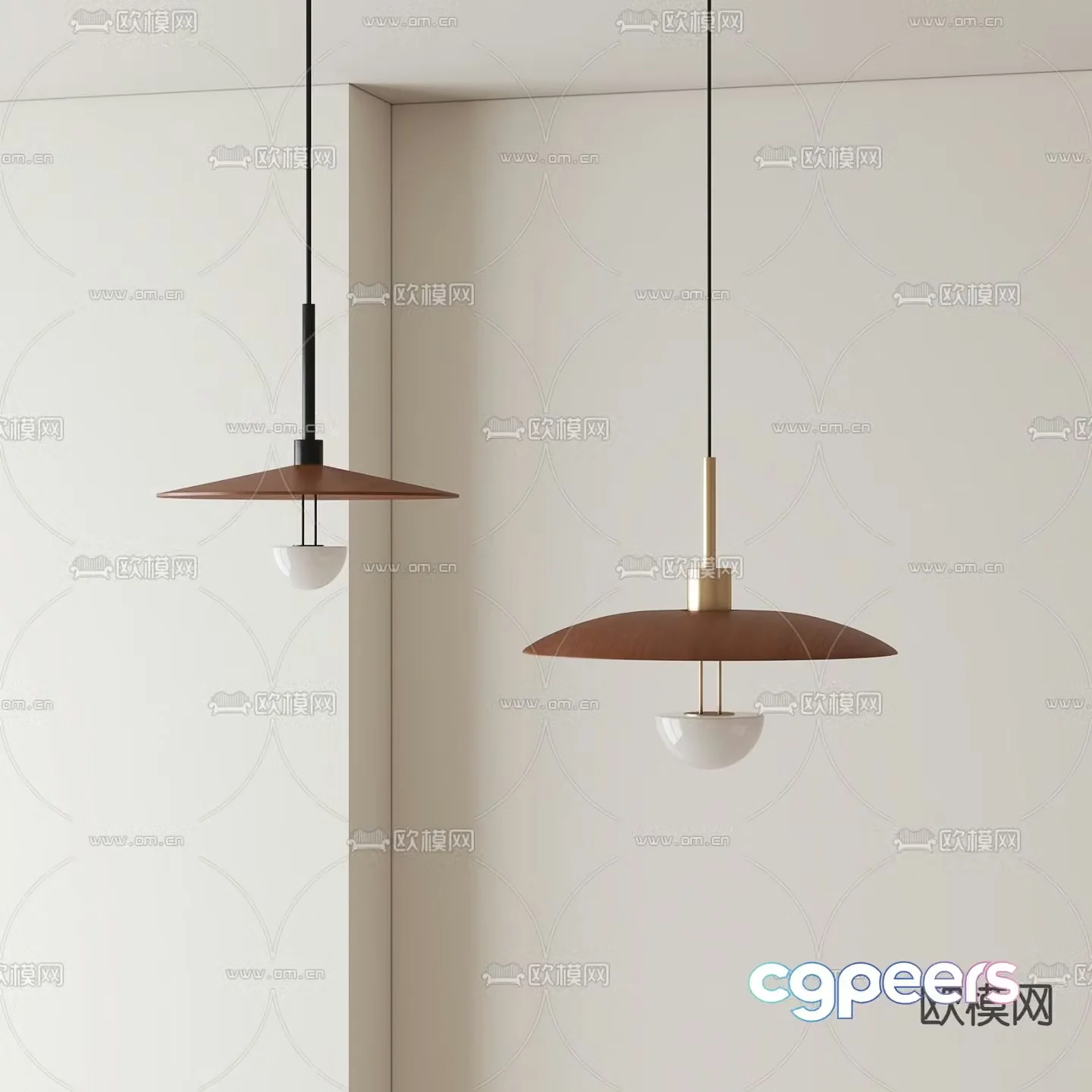 Medieval style small chandelier bedside lamp 3d model